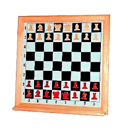 Доска демонстрационная шахматы мет.(клетка9.5х9.5 доска90х90 см.) 