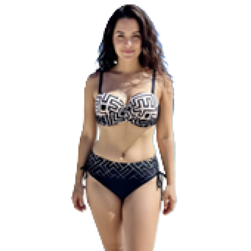 Купальник раздельный K26390 салатовый / розовый