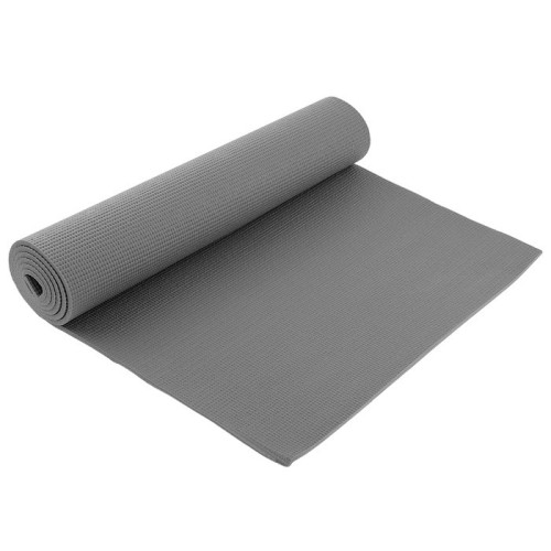 Коврик для йоги и фитнеса 173х61см серый