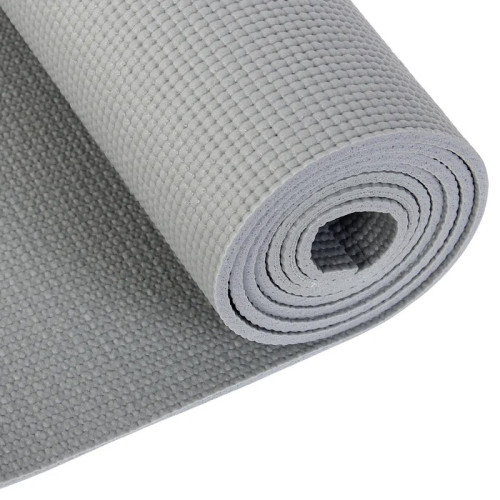 Коврик для йоги и фитнеса 173х61см серый